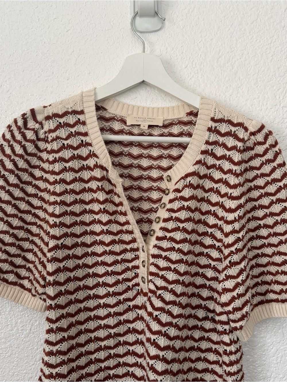 Sézane Mae Jumper blouse Top M - Picture 5 of 11